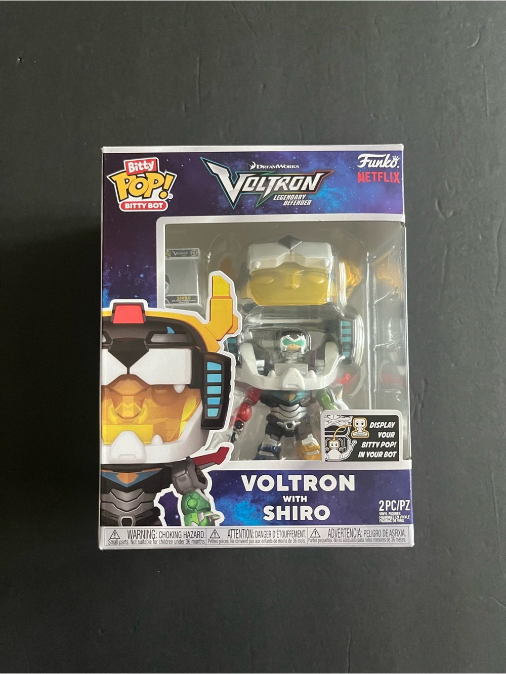 Bitty Pop! Bitty Bot Voltron with Shiro Figure